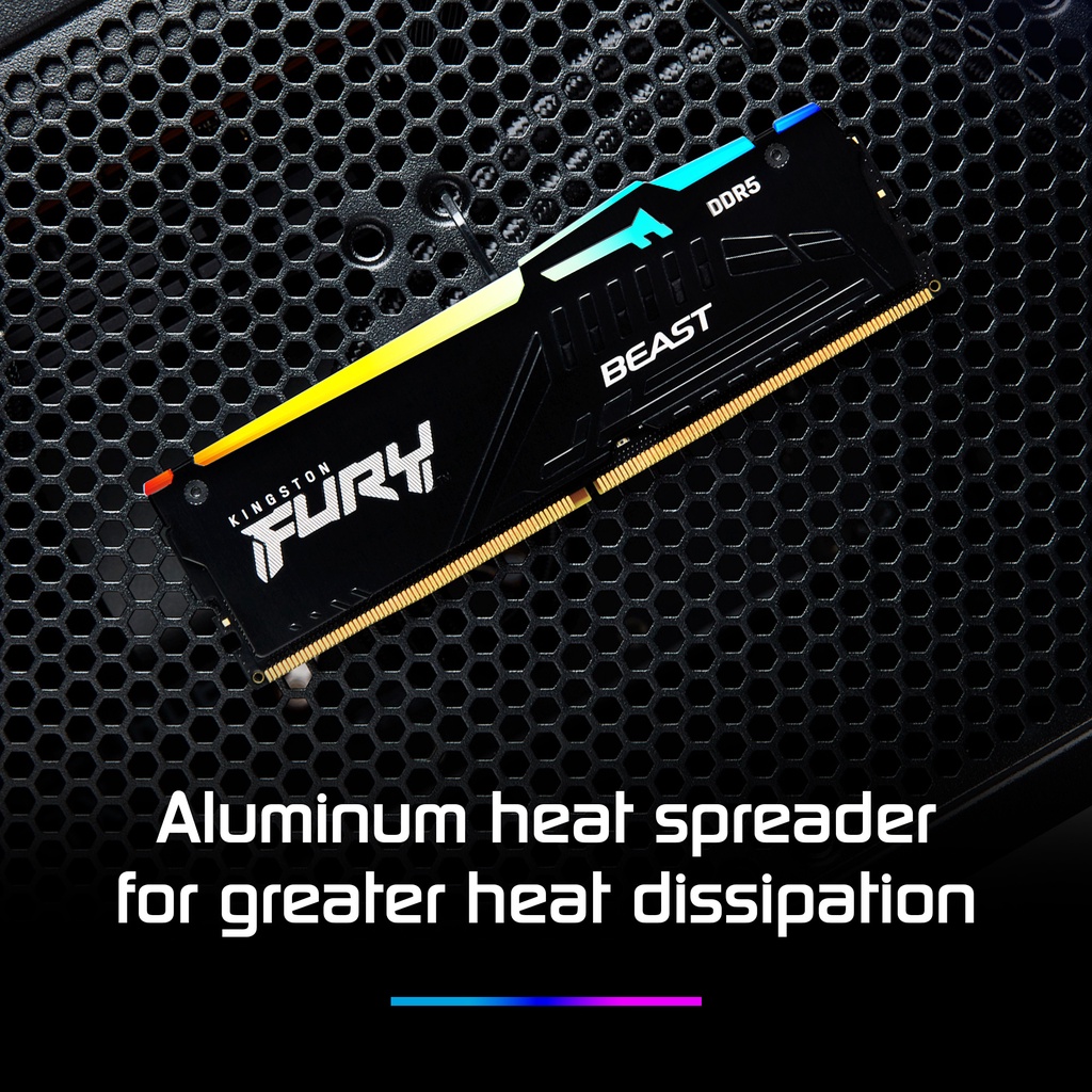 Kingston Fury Beast RGB DDR5 8GB/16GB/32GB 16Gbit DRAM Intel XMP Gaming ...