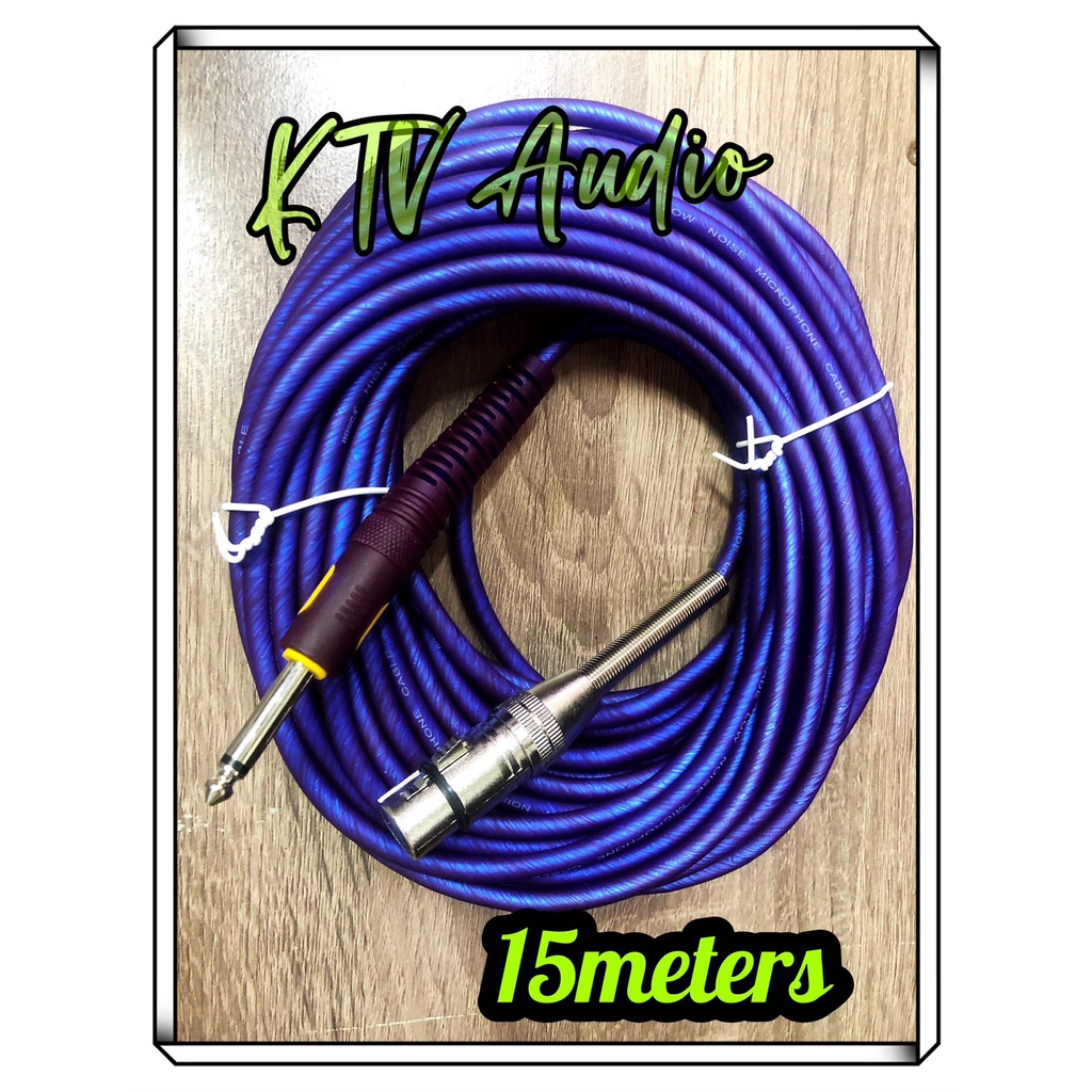 Microphone wire 15meters heavy duty mic wire (blue) good quality mic