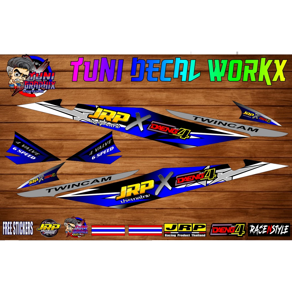 Suzuki Raider 150 1st Gen Decal (JRP X DAENG DESIGN v1) w/ freebies ...