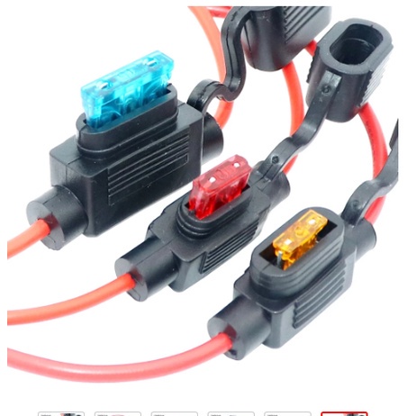 Car 12V In Line Mini Blade Fuse Holder With 5 10 15 20 25 30A Fuses Sale - Foto 3