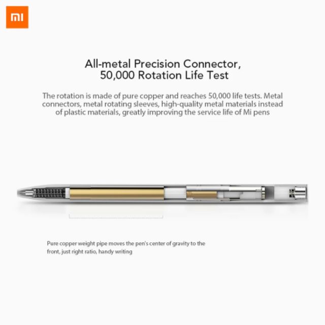 Xiaomi Mi Rollerball Pen Refill Mijia Sign Mi Pen Jumbo Gel Ink