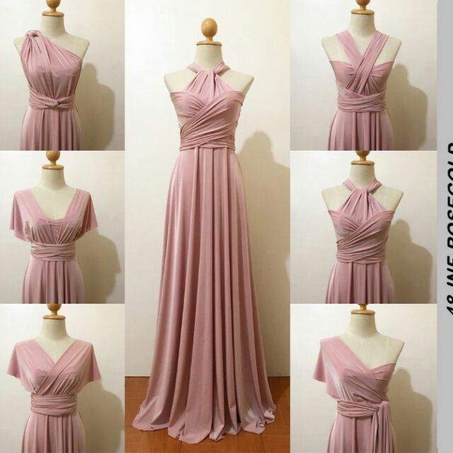 Rose gold infinity gown sale