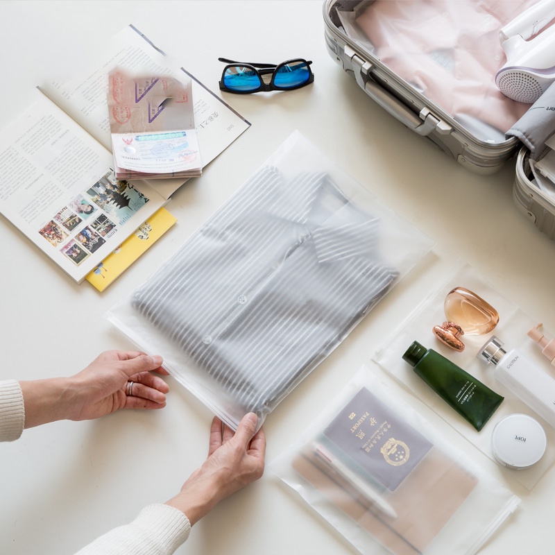 Reusable Ziplock Seal Waterproof Travel Packing for Clothes Underwear