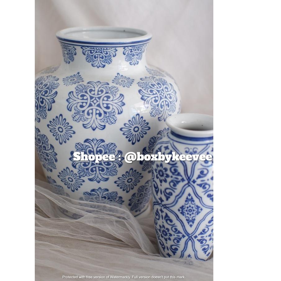 (Special!!!) Hexagon Flower Vase Model Porcelain Material / Chinese New