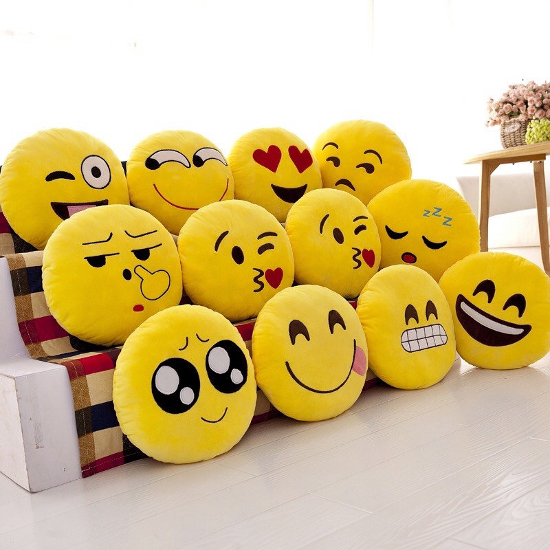 Cute emoji outlet pillows