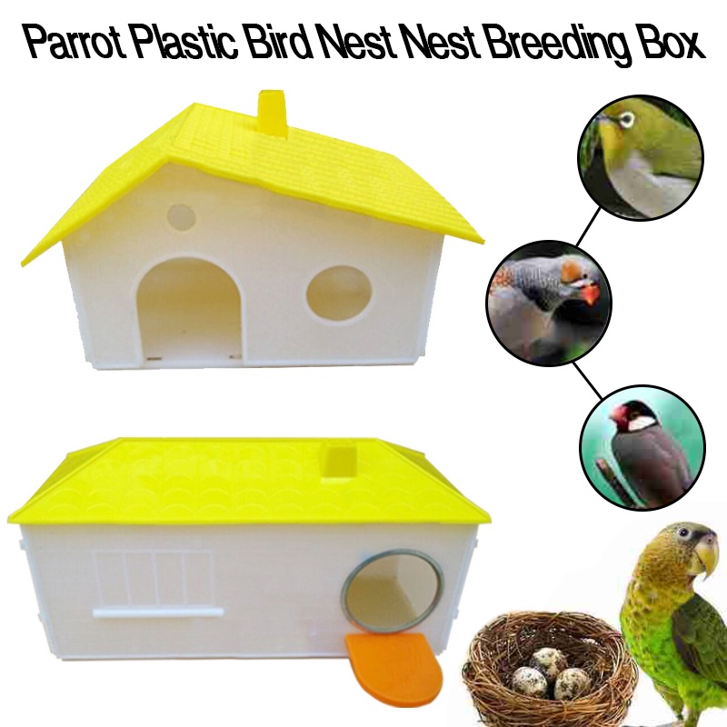 1 Pcs Parrot Plastic Bird Nest Nest Breeding Box House Pet Supplies Shopee Philippines