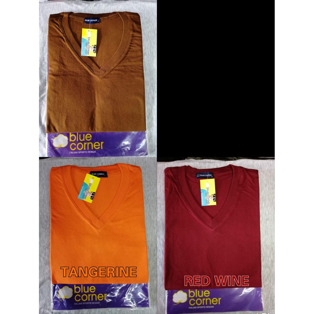 Blue Corner V-neck For Adult (UNISEX) (COLORED) | Shopee Philippines