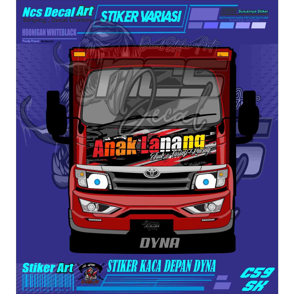Dyina/Giga/Canter Truck Front Sticker Decal Sticker Dyna Truck Sticker ...