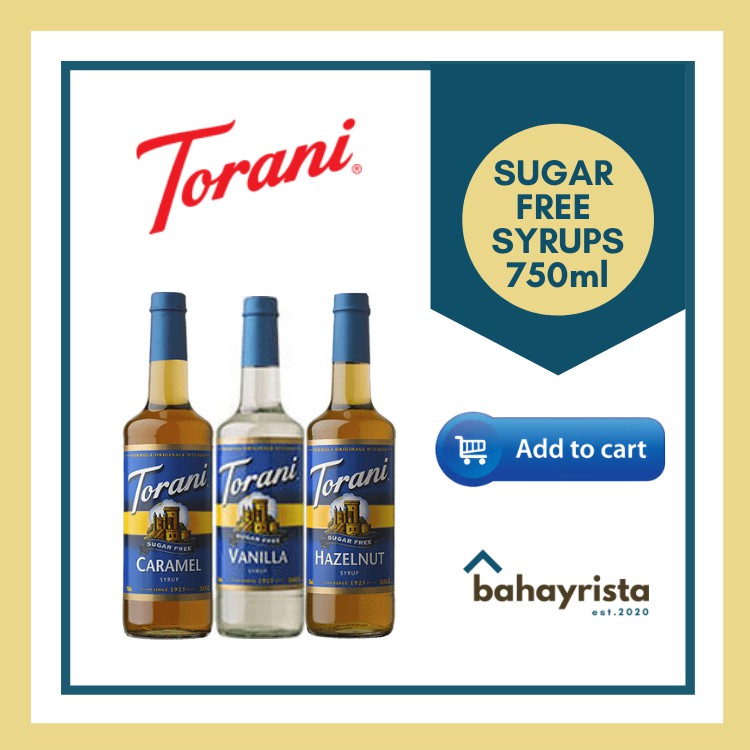 Torani Sugar Free Syrups 750ml Shopee Philippines