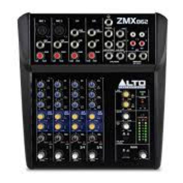 Alto ZMX122FX Alto ZMX52 Alto ZMX862 passive mixers pro audio mixer