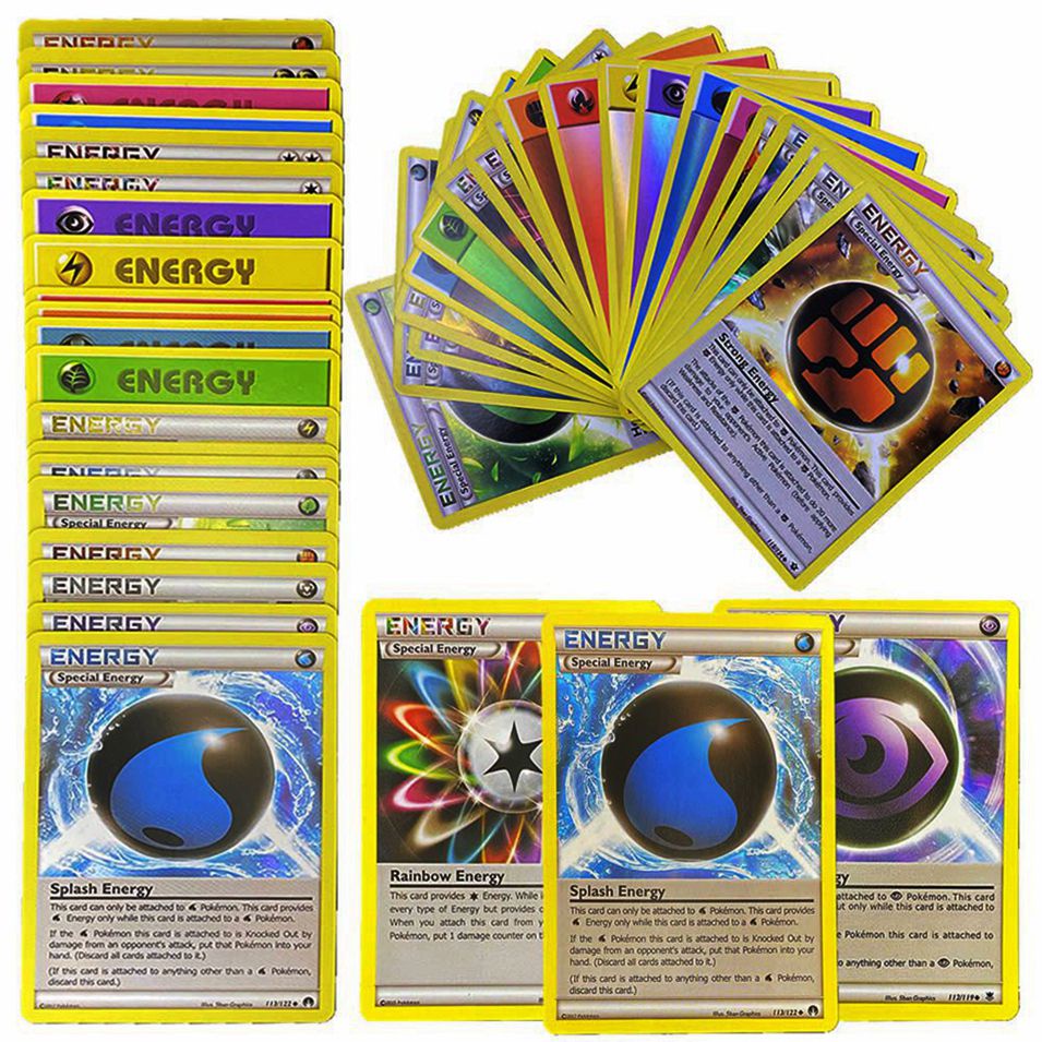 20PCS Pokemon Shining Energy Cards Box Playing Game Display Booster