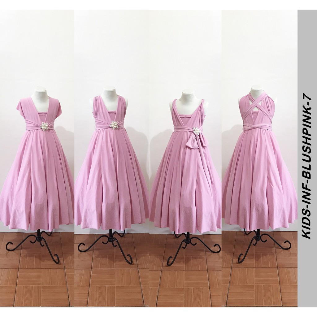 NUDE PINK/LIGHT PINK/BABY PINK INFINITY DRESS