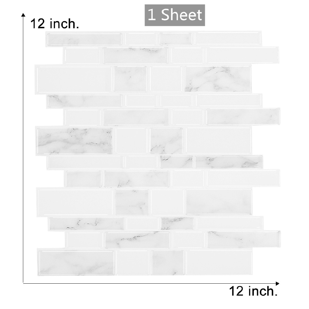 Self Adhesive Peel and Stick Tile for Kitchen Backsplash Vinyl Tiles ...