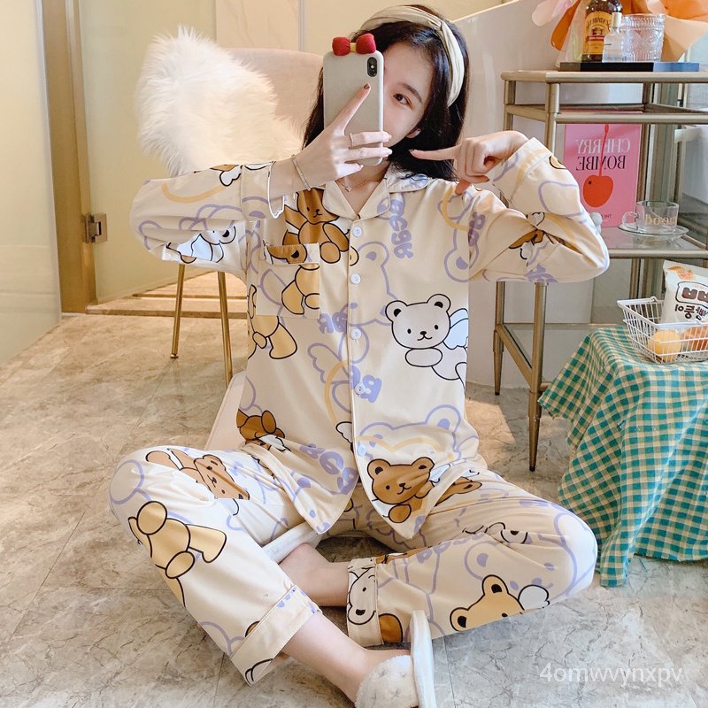 Milk Silk Pyjama Set Pijama Woman