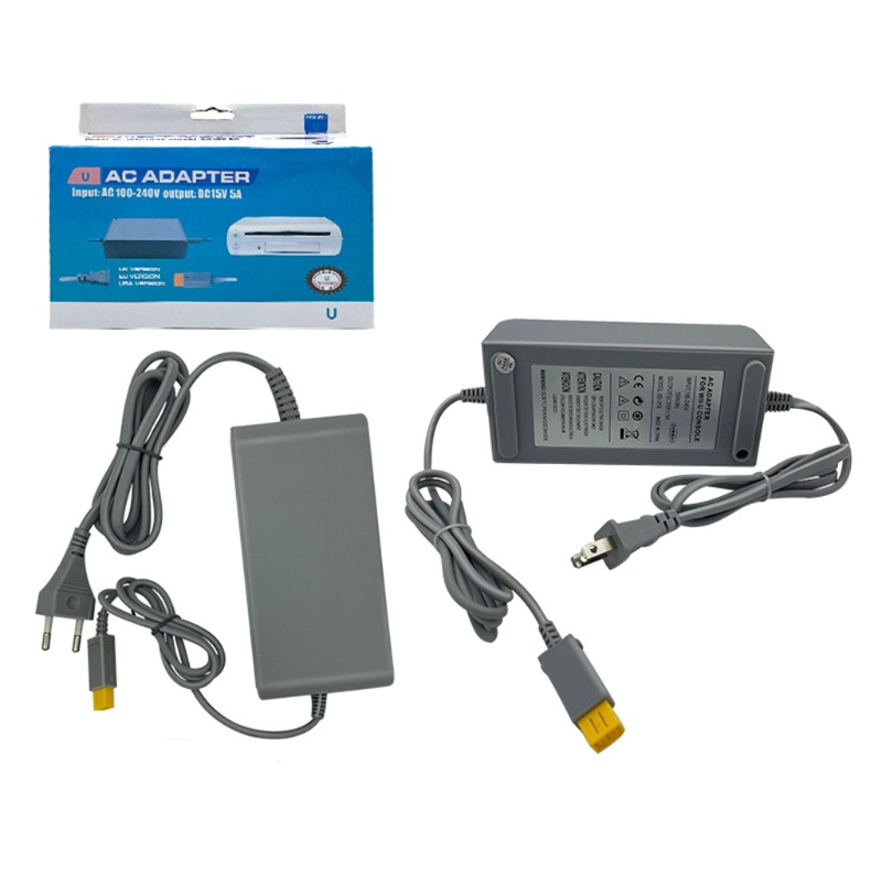 AC 100240V Power Adapter Supply Gamepad Charger Cable for Wii U EU