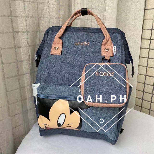 2 in 1 Anello Mickey Bag Hand Bag Backpack with Coin Purse Shopee Philippines