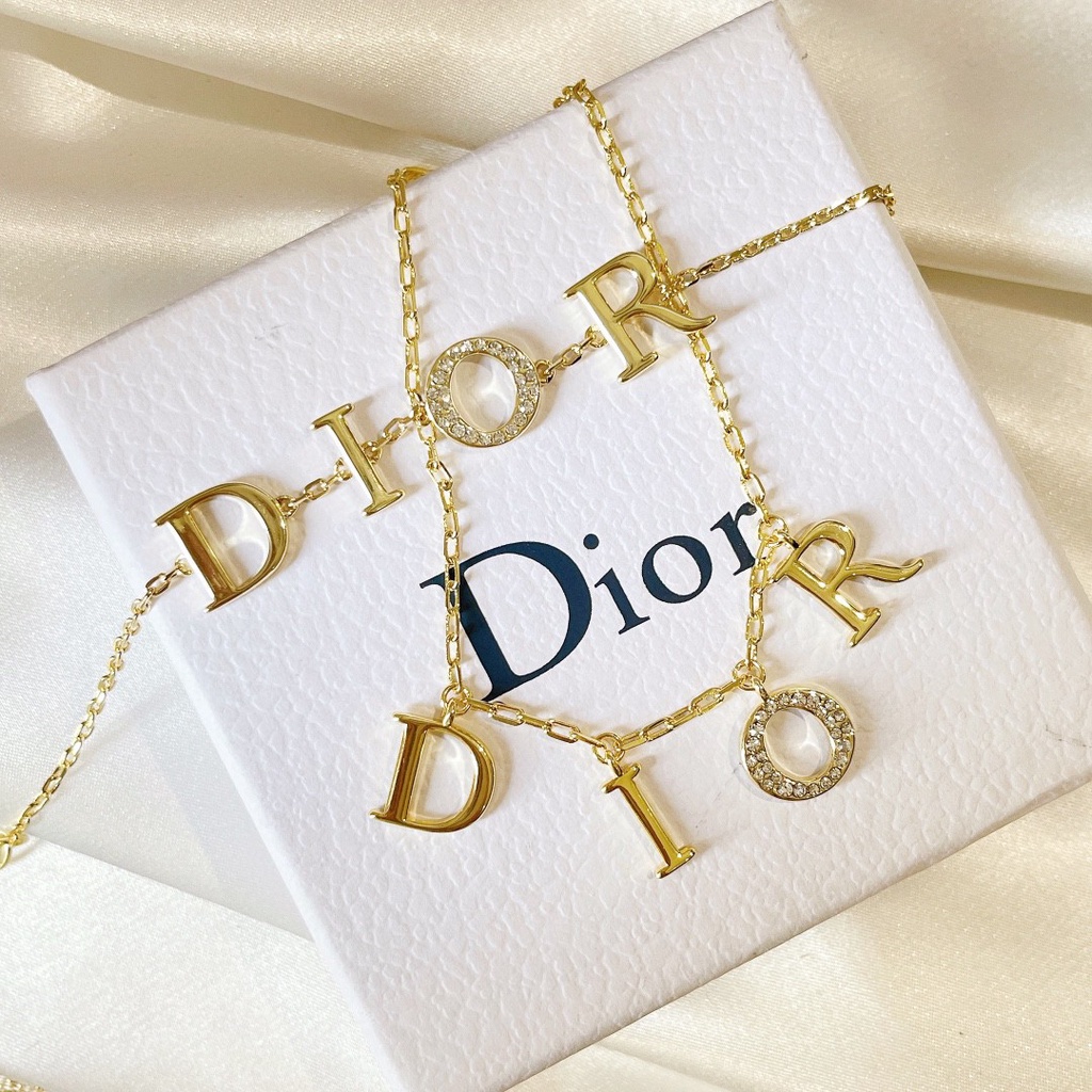 Dors Logo Letter Gold Necklace for Women Non Tarnish Chain Kwentas ...