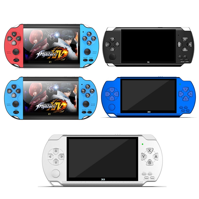 X1 X6 Game Console 4.3inch HD 8GB Retro Video Handheld Gaming