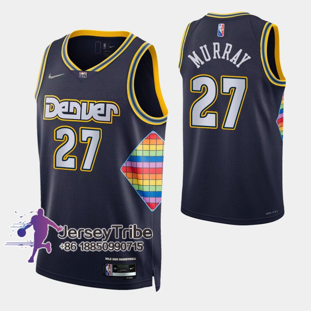 NBA Basketball Men's Jersey Denver Nuggets #27 Jamal Murray Jerseys ...