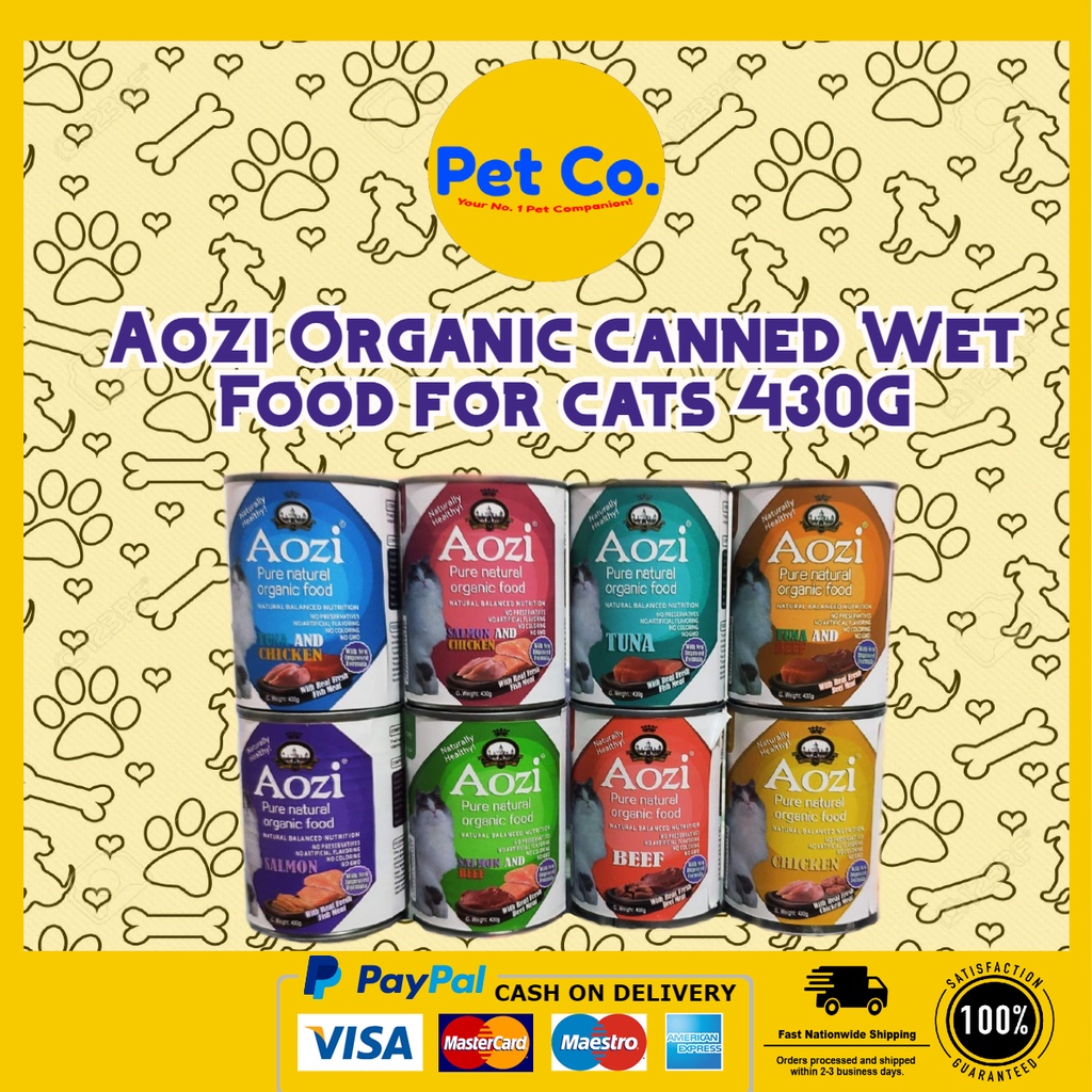 Aozi Organic canned Wet Food for cats 430G Shopee Philippines