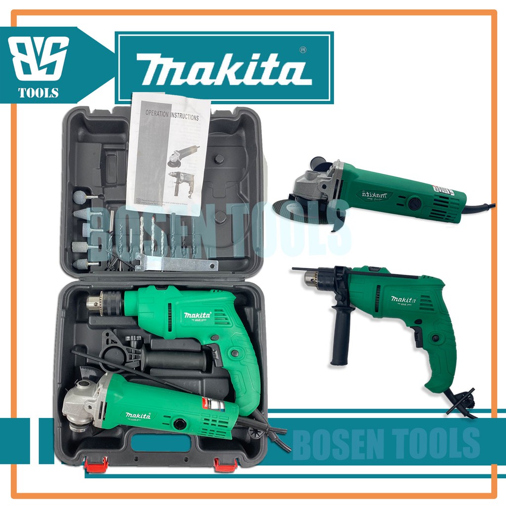 Makita grinder and online drill set