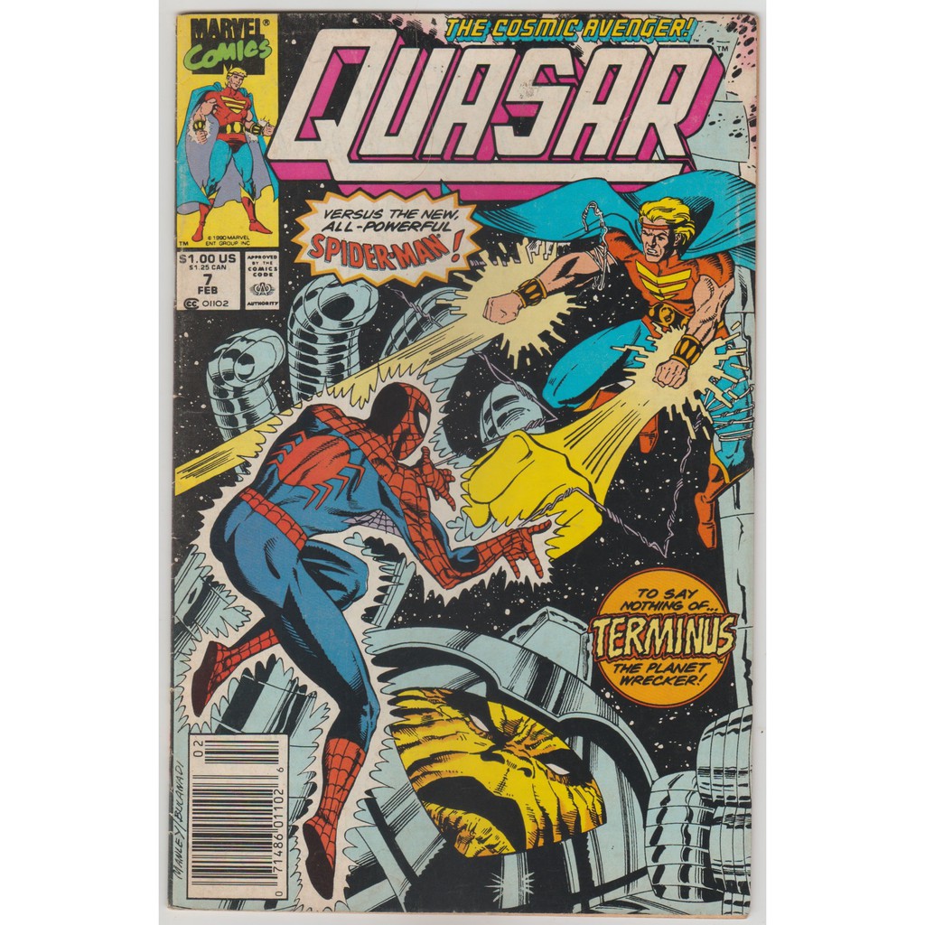 Quasar 7 24 25 26 (1989-91) Spider-Man, Dr Strange, Human Torch, Ghost ...