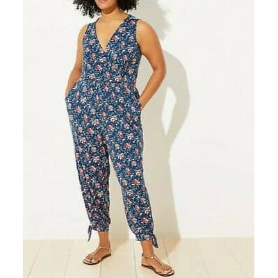 Ann taylor floral store jumpsuit