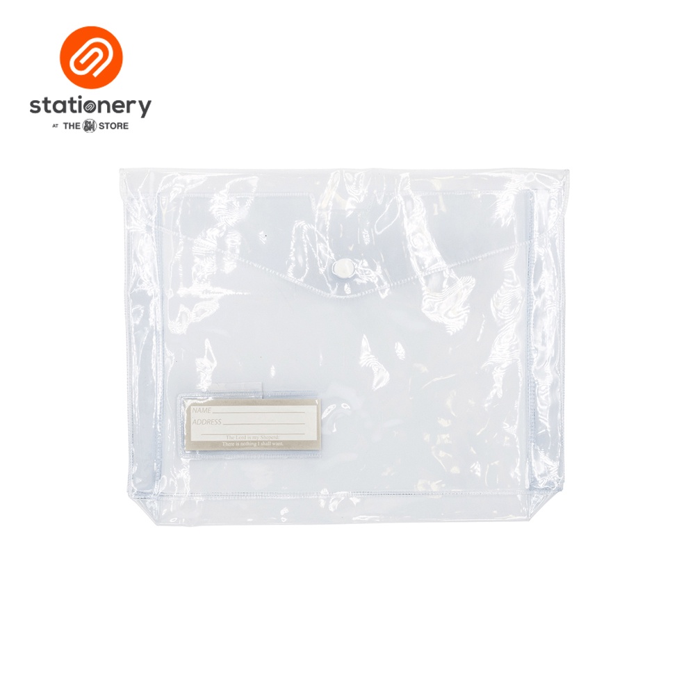Clear Plastic Expanding Mini Envelope With Snap Button | Shopee Philippines