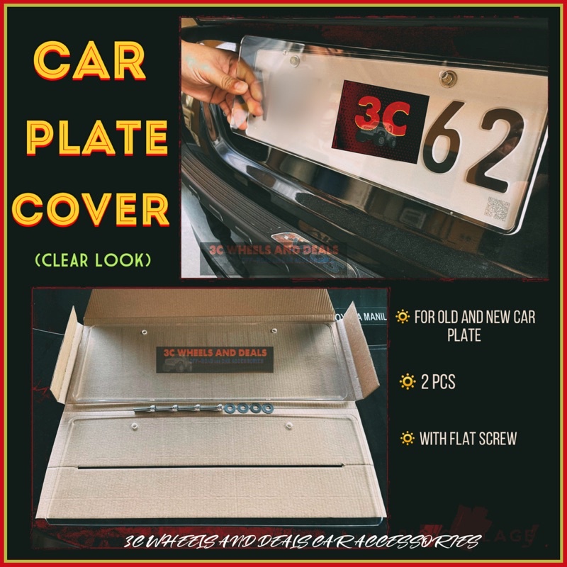 CAR PLATE COVER (FOR OLD AND NEW CAR PLATE) Shopee Philippines