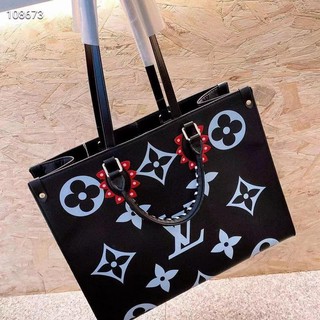 HOT MRJC # FASHION LV ON THE GO TOTE BAG BIG LOGO LOUIS VUITTON