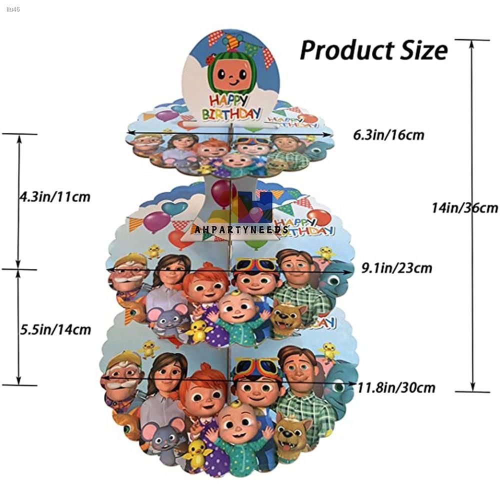 3 Tier Cupcake Stand Birthday Party Celebration Decoration Supplies Shopee Philippines
