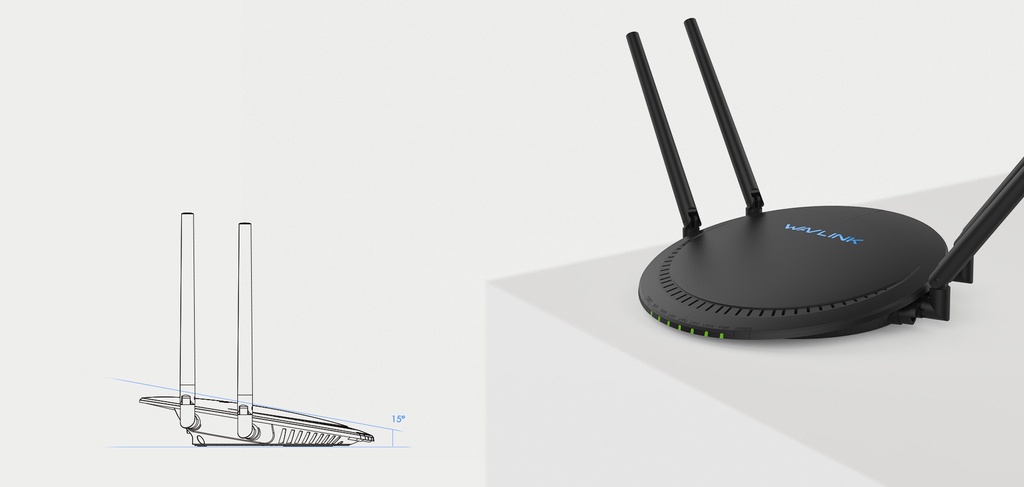 Wavlink Ac1200 Dual-Band Smart Wi-Fi Router With Touch Link | Shopee ...
