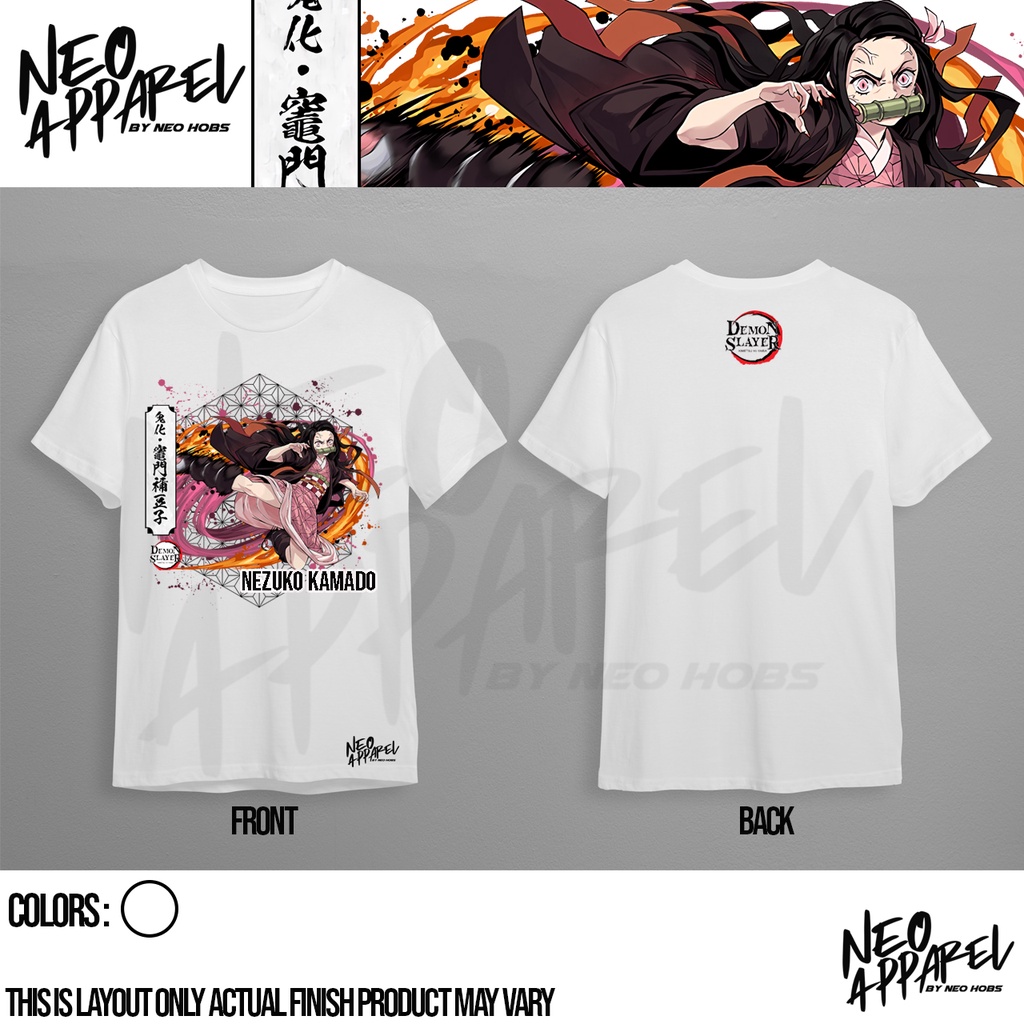 Neo Apparel Demon Slayer Nezuko Kamado Anime Shirt | Shopee Philippines