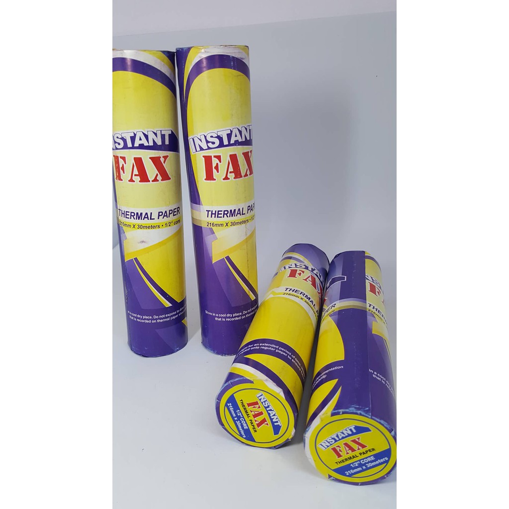 1 ROLL INSTANT FAX THERMAL PAPER 210mm X 30meters 1/2