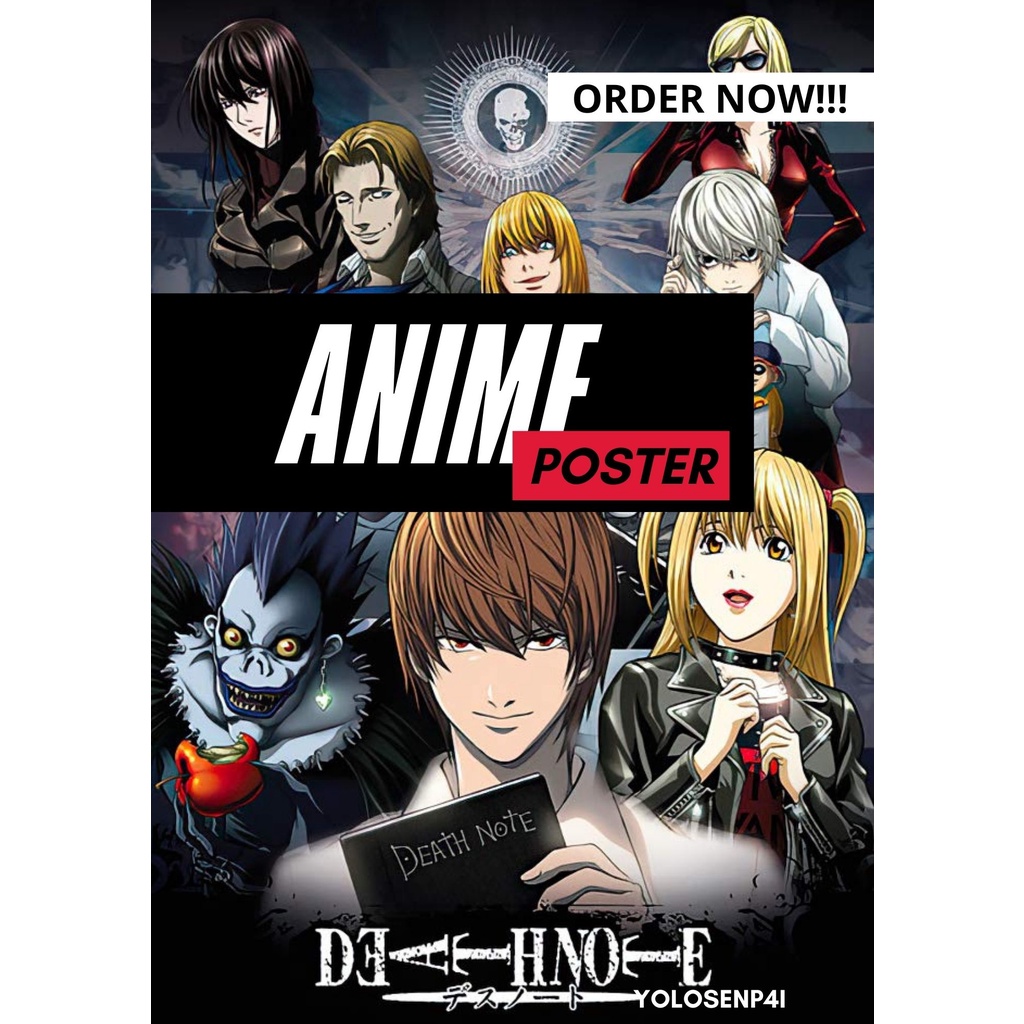 7PCS DEATH NOTE ANIME POSTERS WITH 1 MONTH WARRANTY | Shopee Philippines