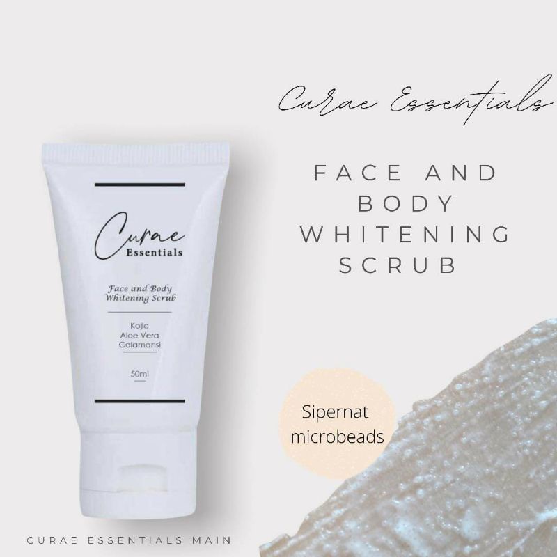 Curae Essentials Whitening Scrub (Face, Body, Underarm) Shopee