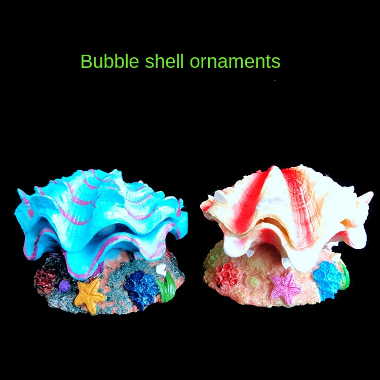 Simulation Resin Opening And Closing Oxygenation Ornaments Spit Shells ...