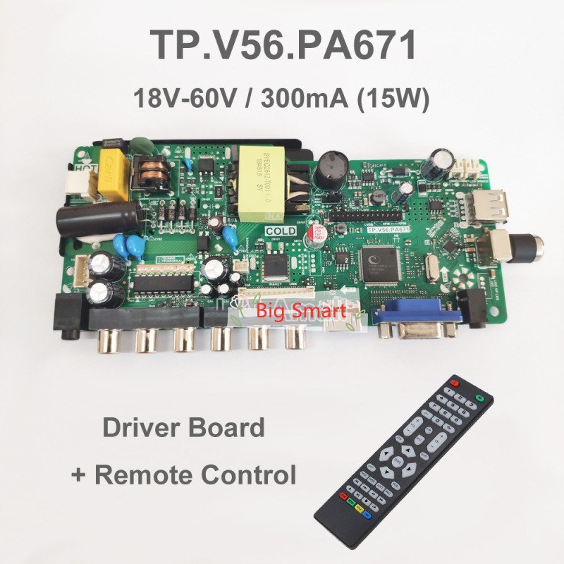 No Need Firmware LCD TV 3in1 Driver Board Universal LCD