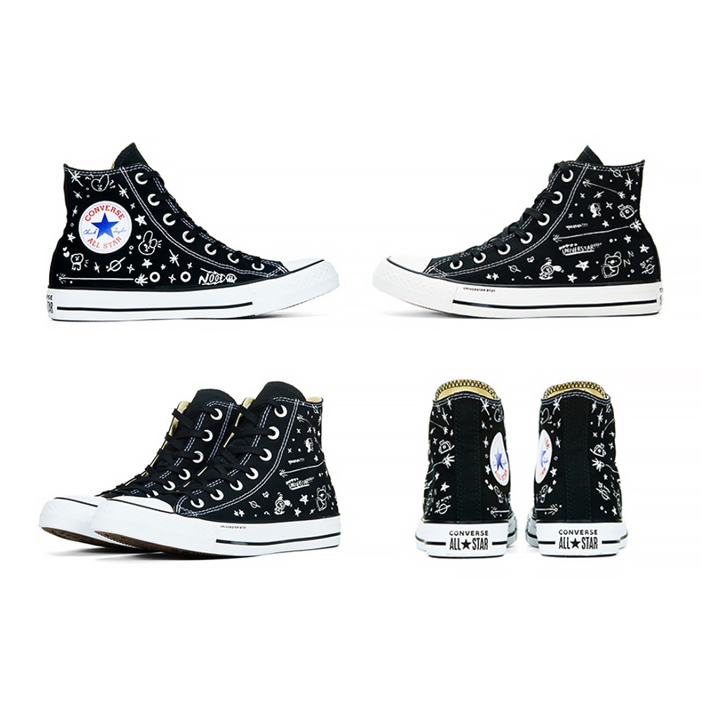 BT21 X Converse Collaboration Chuck Taylor All Star High Black Limited Shopee Philippines