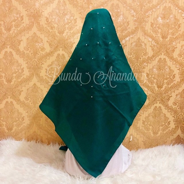 Square Sequin Press Hijab (Sown Motif) | Shopee Philippines