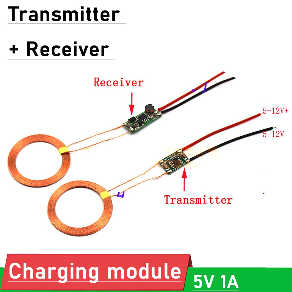 DC 5V 1A Wireless Charging Module Power Supply Coil Magnetic Induction ...