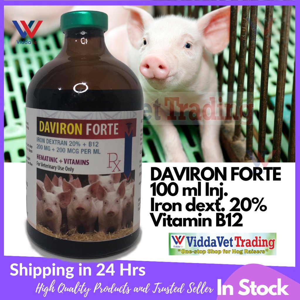 Davsaic Daviron Forte inj. Iron Dextran 20 + Vitamin B12 I.njectable