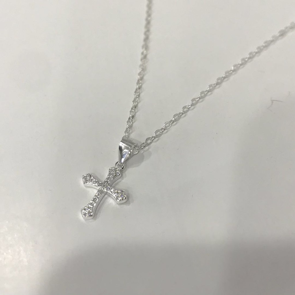 Flash Sale Genuine 92.5% Italy Silver Necklace And Pendant Ladies women ...