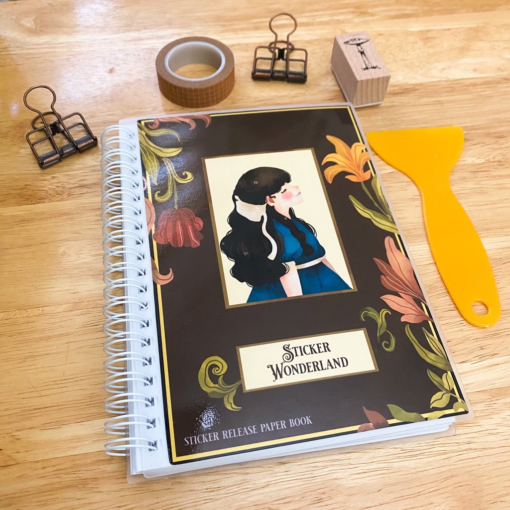 Sticker Wonderland Sticker Book, Reusable Book, Sticker Release Paper