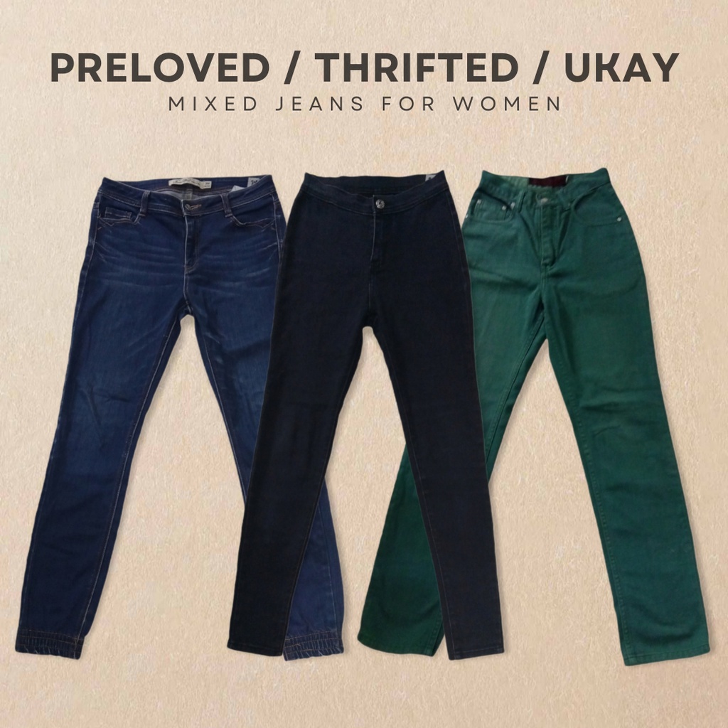 Three Maries' | Preloved / Thrifted / Ukay Denim Straight Cut Leggings ...