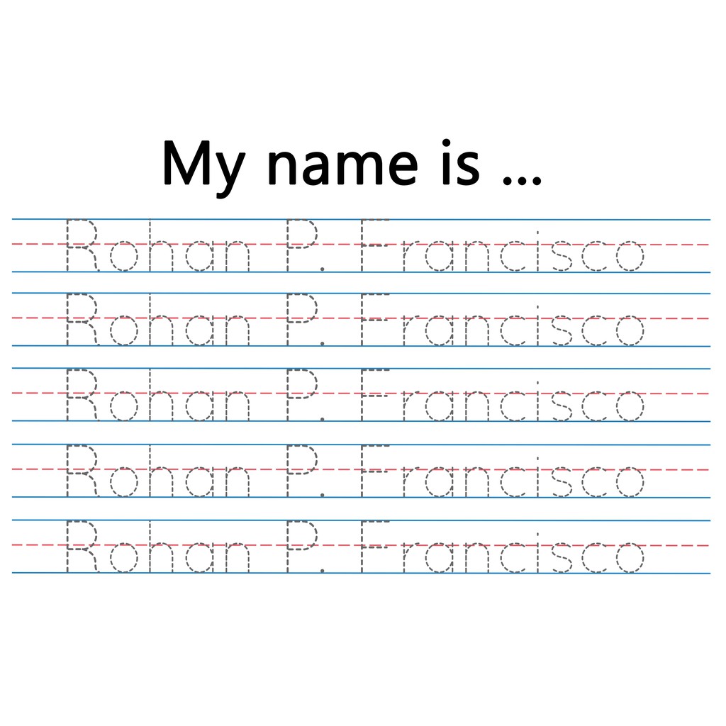 Tracing Name, Lines, Alphabet, Shape, Numbers and Marker Pens and Rings