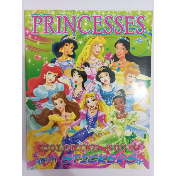 Princesses Colouring Book with Stickers | Shopee Philippines