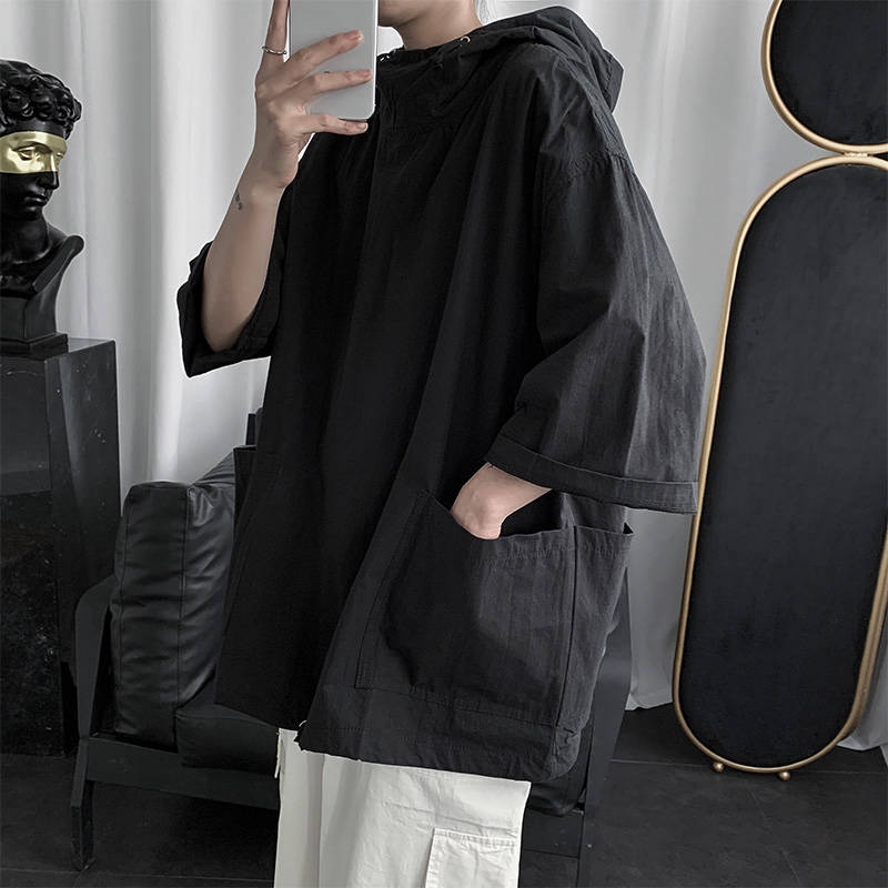 Oversized short sleeve hoodie hotsell