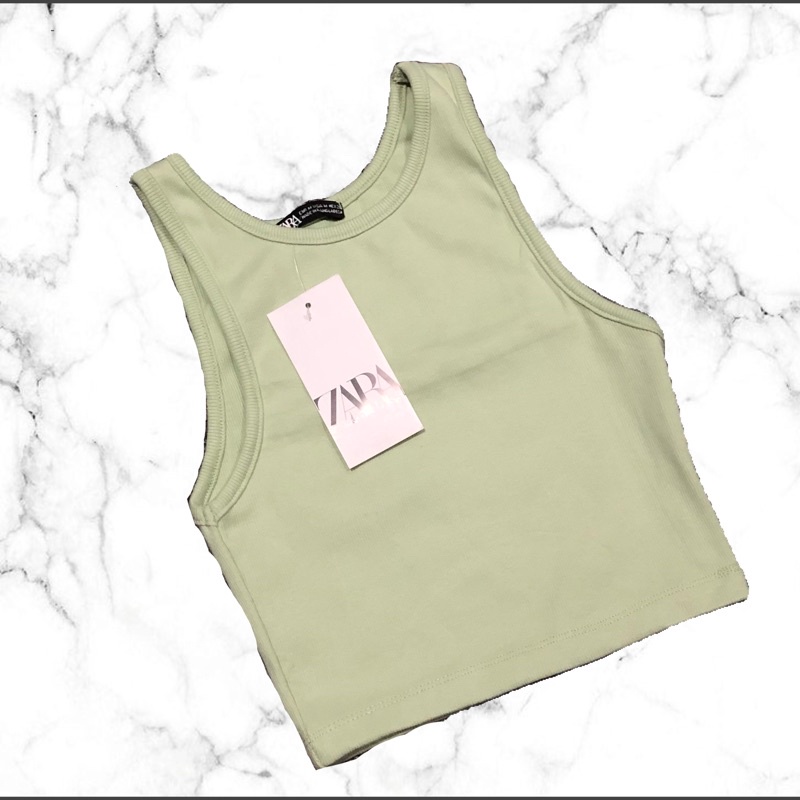 ZARA RACERBACK TANK TOP / CROPTOP (OVERRUN FROM BANGLADESH) | Shopee ...