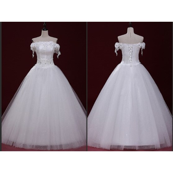 Off the Shoulder 2020 Formal Wedding Gowns Robes De Mariee | Shopee ...
